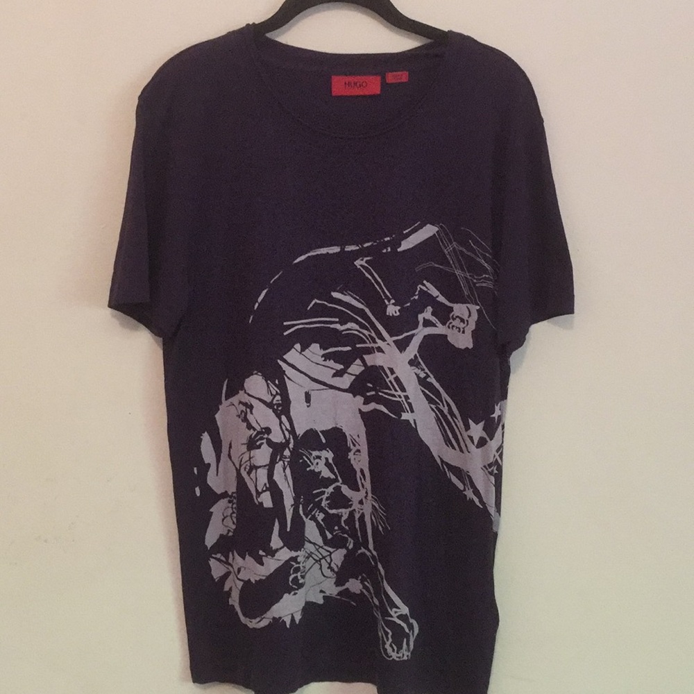 Hugo Boss Graphic Print T Shirt Large - Picture 1 of 3